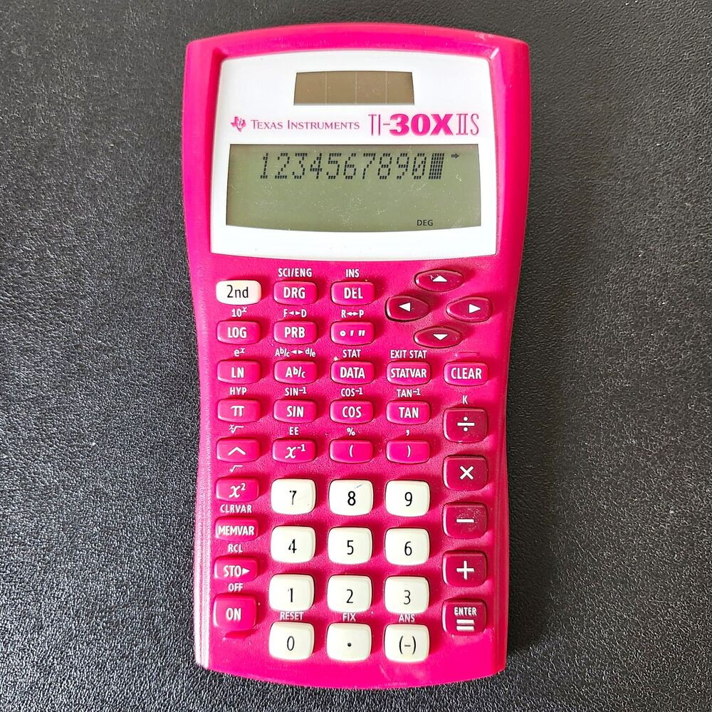 Texas Instruments TI-30X IIS Scientific Calculator 2-Line - Pink (NO CASE)